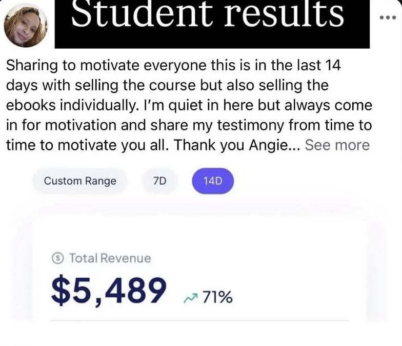 Student testimonial